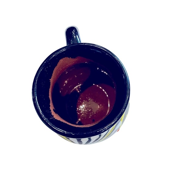 Mexican Folk Art Pottery Terracotta Handmade Mug MADE IN MEXICO 4” - Picture 4 of 7